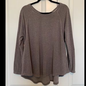 Brown Tommy Hilfiger Scoop Neck Top Size M